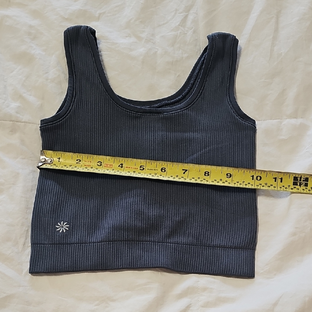 Athleta Girl Charcoal Grey Ribbed Tank Top